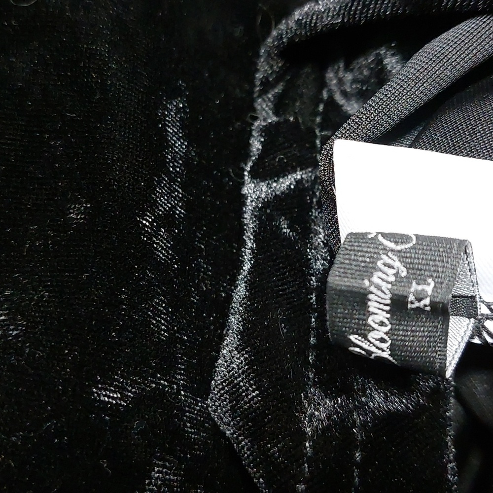 SALE Black Velvet, Skater Dress, Goth, XL - Picture 12 of 13